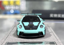 Load image into Gallery viewer, HH 1:64 Light Blue 992.1 GT3 RS Sports Model Diecast Resin Car New Collection