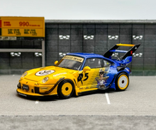 Load image into Gallery viewer, SW 1:64 Yellow Dragon Ball RWB 993 911 Racing Sports Model Diecast Metal Car