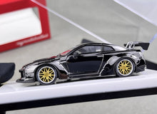 Load image into Gallery viewer, MC 1:64 Plating Gray LB GTR R35 Racing Sports Model Diecast Metal Car New Collection