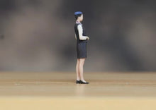 Load image into Gallery viewer, 1:64 Painted Figure Model Miniature Resin Diorama Sand Cabin Crew Fly Attendant