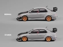 Load image into Gallery viewer, CM 1:64 JDM Gray EVO Lancer 9 IX Widebody Sports Model Diecast Metal Car New