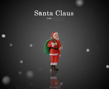 Load image into Gallery viewer, 1:64 Painted Figure Mini Model Miniature Resin Diorama Christmas Santa Girl Deer