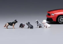 Load image into Gallery viewer, 1:64 Painted Figure Model Miniature Resin Diorama Sand Cats and Dogs Set Pet Toy