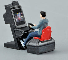 Load image into Gallery viewer, 1:64 Painted Figure Mini Model Miniature Resin Diorama Game Center Boy Playing New Scene