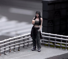 Load image into Gallery viewer, 1:64 Painted Figure Model Miniature Resin Girl Sporty Lady Woman Trendy Cool