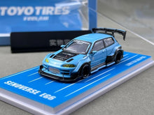 Load image into Gallery viewer, TPC 1:64 Blue Civic EG6 Widebody Sports Model Diecast Metal Car Box New Collection
