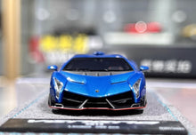 Load image into Gallery viewer, DMH 1:64 Blue Veneno Super Racing Sports Model Diecast Resin Car New Collection