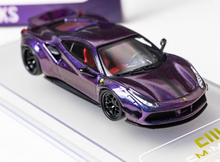 Load image into Gallery viewer, CM 1:64 Purple LB 488 Widebody Super Racing Sports Model Diecast Metal Car New Collection