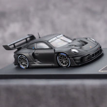 Load image into Gallery viewer, HKM 1:64 Black Carbon 911 GT3 R 992 Rennsport Sports Model Diecast Metal Car