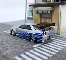 Load image into Gallery viewer, FS 1:64 Fast Speed JDM GTR R34 Skyline Sport Model Diecast Metal Car New