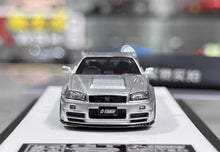 Load image into Gallery viewer, BZMW 1:64 Silver Skyline GTR R34 NISMO Z-Tune Sport Model Diecast Resin Car