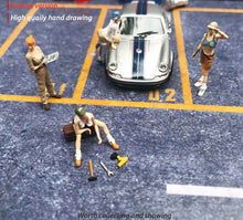 Load image into Gallery viewer, 1:64 Painted Figure Mini Model Miniature Resin Diorama Repair Garage Girl Lady L
