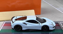 Load image into Gallery viewer, U2 1:64 Baby Blue Novitec 488 Pista Racing Sports Model Diecast Resin Car New