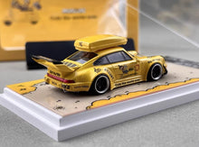 Load image into Gallery viewer, ZJWJ 1:64 Yellow RWB 964 Roof Box Sports Model Diecast Metal Car New Collection