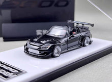 Load image into Gallery viewer, MT 1:64 Metallic Black S2000 Pandem Sports Model Diecast Metal Car BN