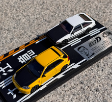 Load image into Gallery viewer, 1:64 JDM Comic Initial D Civic EK9 Type R AE86 Model Diecast Metal Car New
