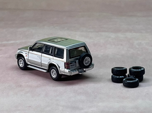 Load image into Gallery viewer, BM 1:64 Silver Pajero Off Road SUV Model Diecast Metal Car New
