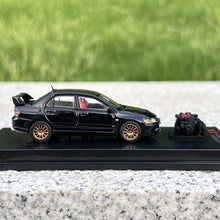 Load image into Gallery viewer, CM 1:64 JDM Black EVO Lancer 9 IX Engine Sports Model Diecast Metal Car New