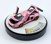 Load image into Gallery viewer, PGM 1:64 Pink LBWK Aventador LP700-4 Round Sports Model Diecast Metal Car New Collection
