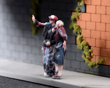 Load image into Gallery viewer, 1:64 Painted Figure Model Miniature Resin Sand Hip Hip Style Couple Man Girl