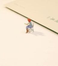 Load image into Gallery viewer, 1:64 Painted Figure Model Miniature Resin Diorama Sand Toy Reading Chairs People