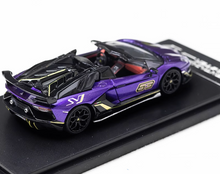 Load image into Gallery viewer, RM 1:64 Purple Aventador svj #63 Sports Model Diecast Metal Car BN