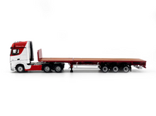 Load image into Gallery viewer, GCD 1:64 Red Actros Gigaspace Scalable Trailer Truck Model Diecast Metal Car