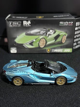 Load image into Gallery viewer, TSC 1:64 Blue Sian Racing Sports Model Diecast Metal Car New Collection