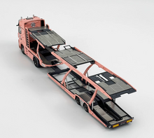 Load image into Gallery viewer, 1:64 Pink Actros Gigaspace 4x2 Trailer Truck LFA #23 Model Diecast Metal Car
