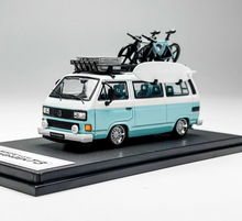 Load image into Gallery viewer, Mortal 1:64 Blue VW T3 Multi Mini Van Camper Sport Model Diecast Metal Car New Collection