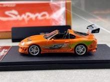 Load image into Gallery viewer, FS 1:64 Orange Supra A80 Convertible Sports Model Diecast Metal Car New Collection