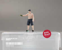 Load image into Gallery viewer, 1:64 Painted Figure Mini Model Miniature Resin Diorama Shirtless Man Hold Wine New Collection