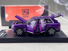 Load image into Gallery viewer, DCM 1:64 Purple Cullinan Luxury SUV Sports Model Diecast Metal Car New Collection