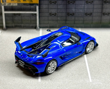 Load image into Gallery viewer, Tarmac 1:64 Blue Jesko Attack Racing Sports Model Diecast Metal Car New Collection