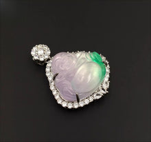Load image into Gallery viewer, Nature Jade Laughing Buddha Pendant Necklace Gift Jewelry charm Blessing New B