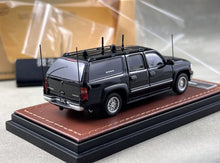 Load image into Gallery viewer, MK 1:64 Black Suburban CIA Jamming SUV Sports Model Diecast Metal Car New Collection