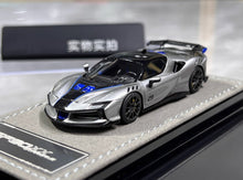 Load image into Gallery viewer, HH 1:64 Silver SF90 XX Stradale Sports Model Diecast Resin Car BN