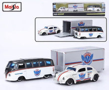 Load image into Gallery viewer, Maisto 1:64 VW Van Samba Trailer Beetle Model Toy Diecast Metal Car BN
