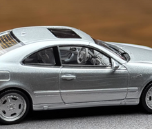 Load image into Gallery viewer, 1:64 STA Silver CLK W208 Coupe Sports Model Diecast Resin Car New Collection
