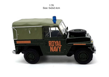 Load image into Gallery viewer, 1:76 Military Royal Navy Land Rover ORV Model Diecast Metal Car New Collection