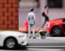 Load image into Gallery viewer, 1:24 Painted Figure Model Miniature Resin Diorama Sand Grey Suit Man Standing