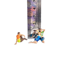 Load image into Gallery viewer, 1:64 Painted Figure Mini Model Miniature Resin Diorama Sitting Posture Man Lady