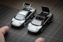 Load image into Gallery viewer, PK 1:64 Grey Murcielago LP640 Coupe Sports Open Model Diecast Metal Car New Collection