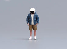 Load image into Gallery viewer, 1:64 Painted Figure Model Miniature Resin Diorama Sand Robot Head Man Boy Toy