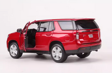 Load image into Gallery viewer, Maisto 1:26 Red 2021 Chevrolet Tahoe Full Size SUV Model Diecast Metal Car