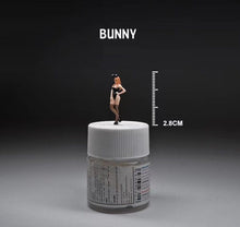 Load image into Gallery viewer, 1:64 Painted Figure Mini Model Miniature Car Scenes Resin Toy Rabbit Bunny Girl