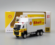 Load image into Gallery viewer, CCA 1:72 Volvo Shell Container Delivery Truck Model Toy Diecast Metal Car BN
