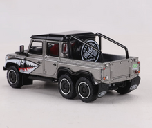 Load image into Gallery viewer, Shadow 1:64 Silver Shark Defender 6x6 Pickup Truck Model Diecast Metal Car New Collection