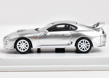 Load image into Gallery viewer, BBS 1:64 Silver JDM Supra A80 Coupe Racing Sports Model Diecast Metal Car New Collection