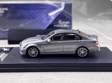 Load image into Gallery viewer, King 1:64 Gray C63 AMG W204 Sedan Sports Model Diecast Metal Car New Collection